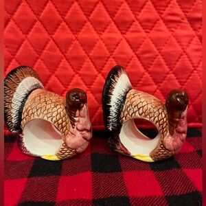 Turkey Napkin Holders, Set of 2, used